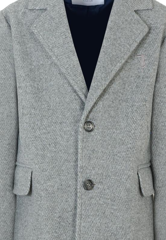 25FW [키즈] 트루사르디 코트 TBA25123CP GUNMETAL GREY - TRUSSARDI