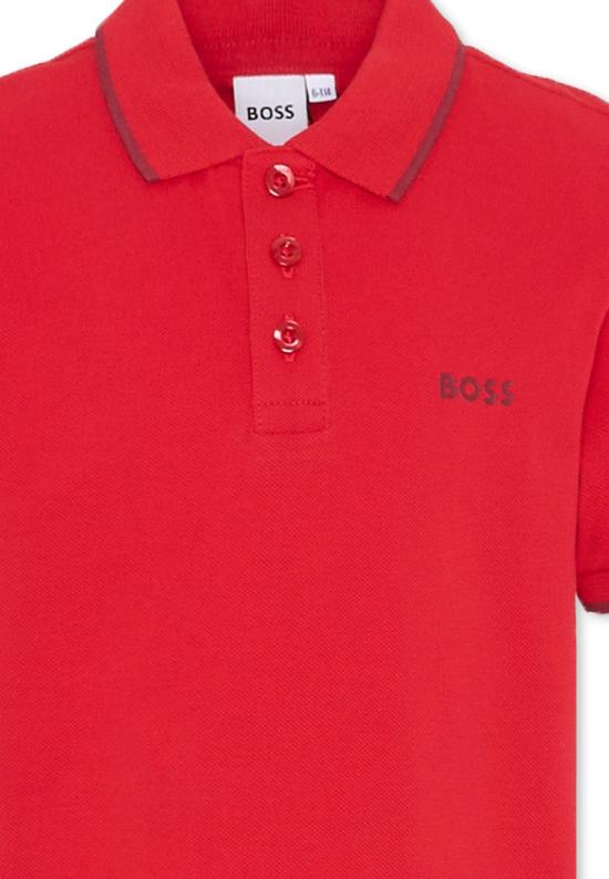 24FW [키즈] 보스 폴로 셔츠 J51163 97D RED - BOSS