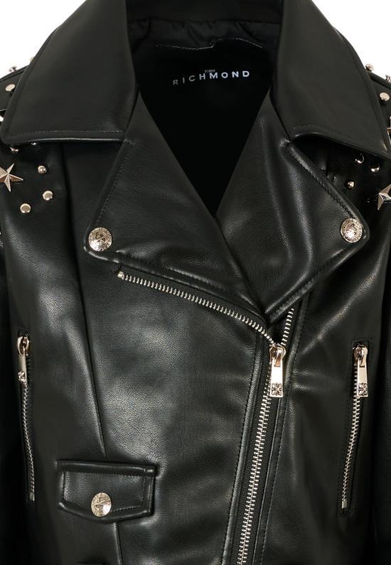 25FW [키즈] 리치몬드 가죽 자켓 RGA25202GB BLACK - RICHMOND