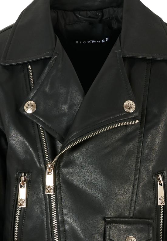 25FW [키즈] 리치몬드 가죽 자켓 RBA25032GB BLACK - RICHMOND