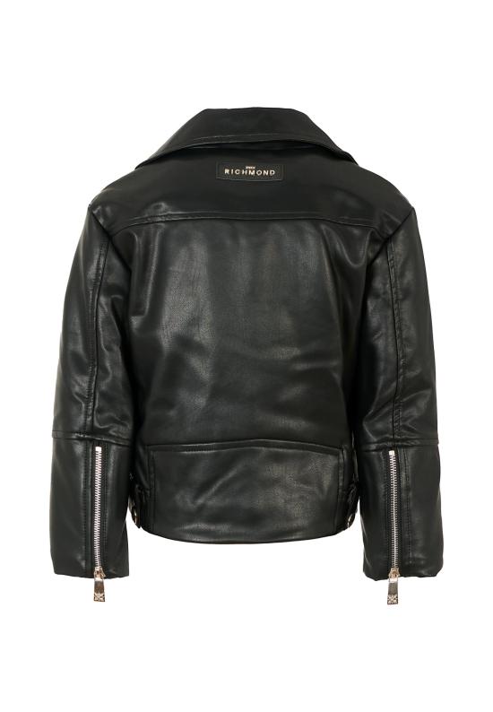 25FW [키즈] 리치몬드 가죽 자켓 RBA25032GB BLACK - RICHMOND