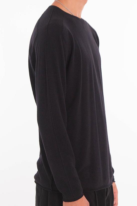 25FW 트렌짓 긴팔 티셔츠 CFUTRB12470 U10 Black - TRANSIT