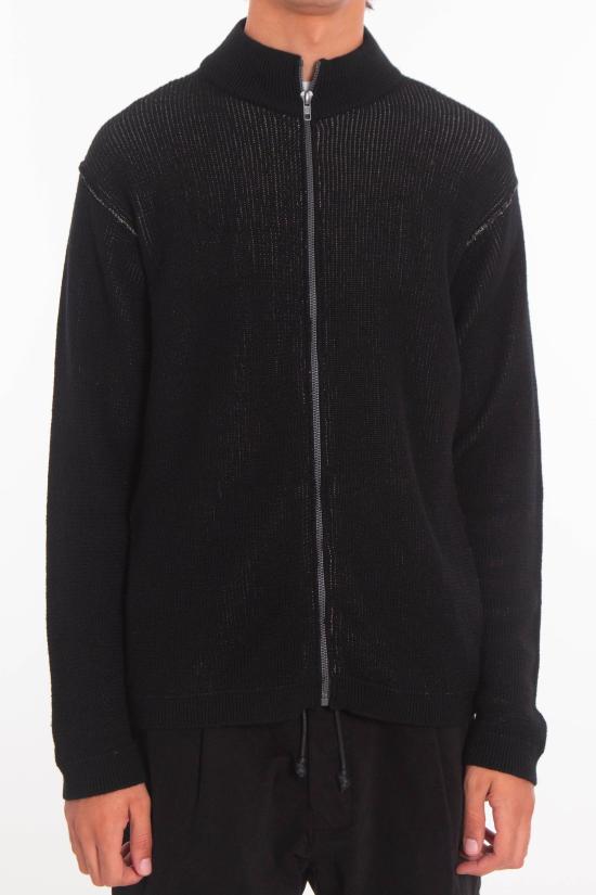 25FW 트렌짓 집업 니트 CFUTRB15502 U310 Black - TRANSIT