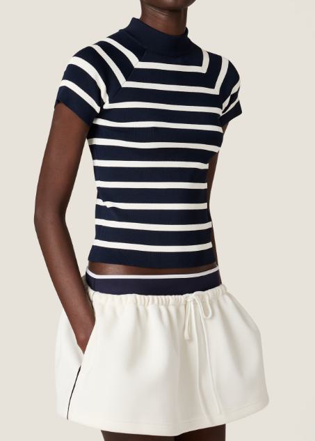 25FW 미우미우 터틀넥 MMR441SOOO17NC F0761 BLEU NATURALE