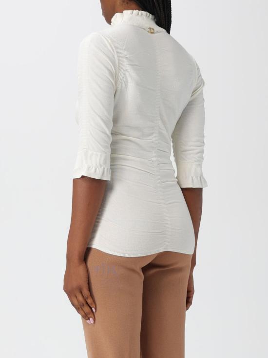 25FW 트윈셋 반팔 티셔츠 252TT3151 00282 White - TWINSET