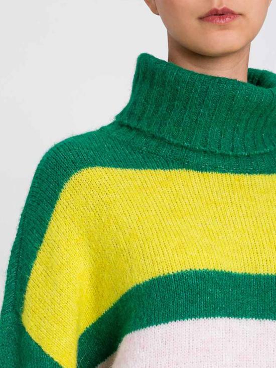 25FW 액티튜드 트윈세트 터틀넥 252AT3180 12977 Striped - ACTITUDE TWINSET