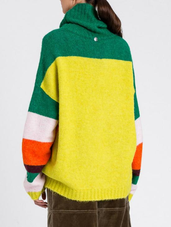 25FW 액티튜드 트윈세트 터틀넥 252AT3180 12977 Striped - ACTITUDE TWINSET