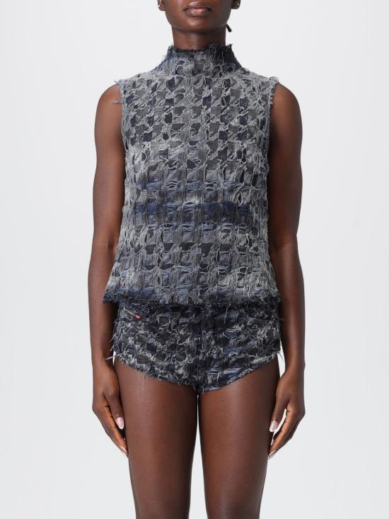 25FW 디젤 민소매 티셔츠 A214290CEBL 02 Black