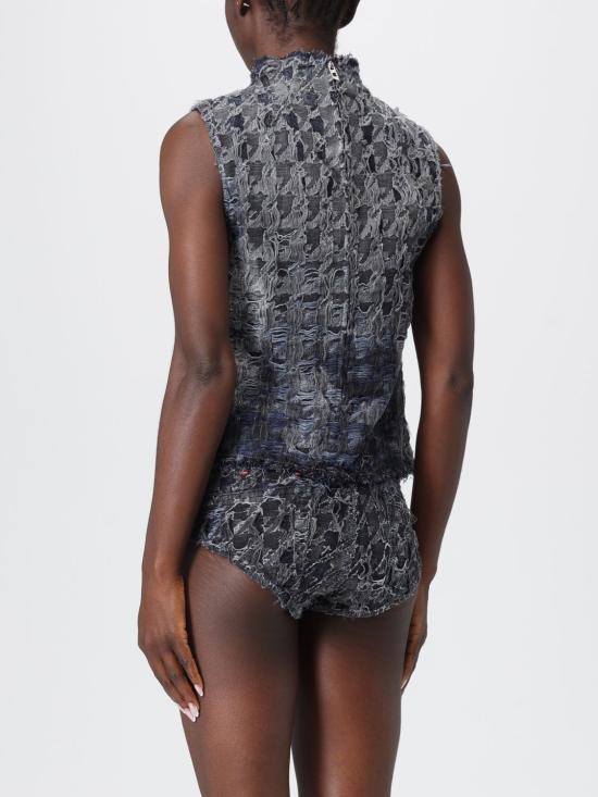 25FW 디젤 민소매 티셔츠 A214290CEBL 02 Black - DIESEL