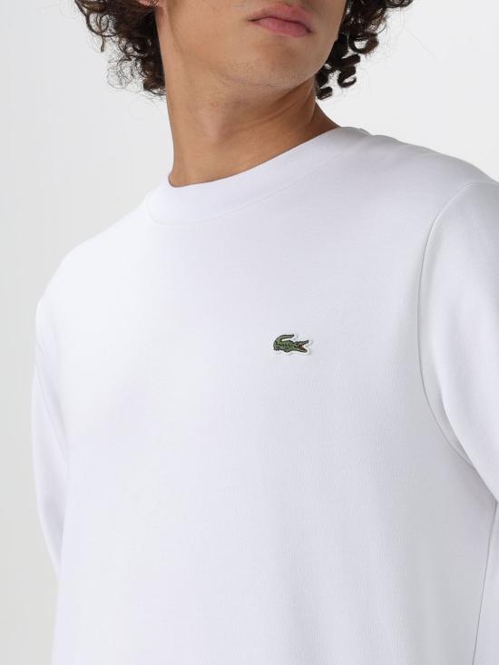 25FW 라코스테 긴팔 티셔츠 SH9801 001 White - LACOSTE