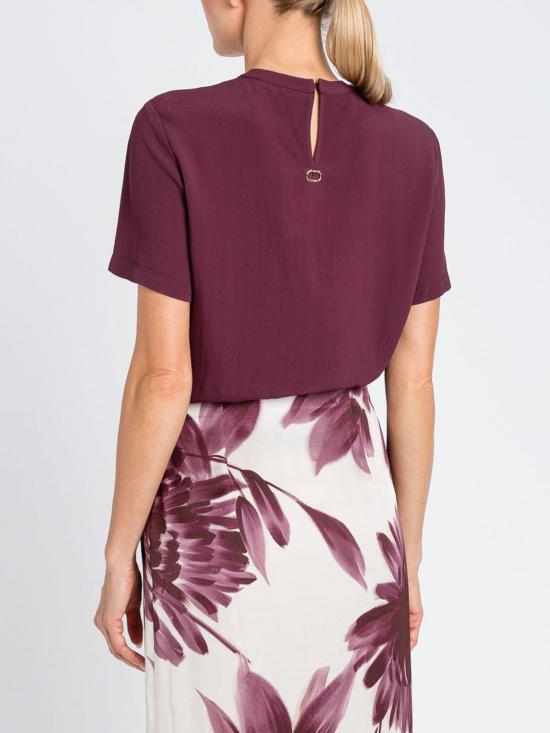 25FW 트윈셋 반팔 티셔츠 252TP2292 05609 Red Purple - TWINSET