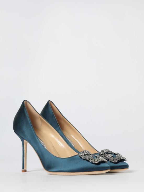 25FW 마놀로 블라닉 뮬/슬리퍼 9XX 0663 0115 4029 Blue - MANOLO BLAHNIK