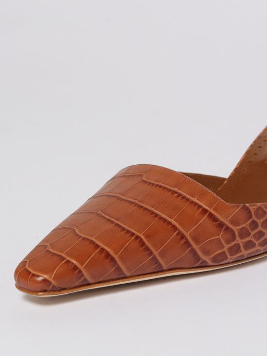 25FW 마놀로 블라닉 뮬/슬리퍼 325 3060 0004 2105 Brown - MANOLO BLAHNIK