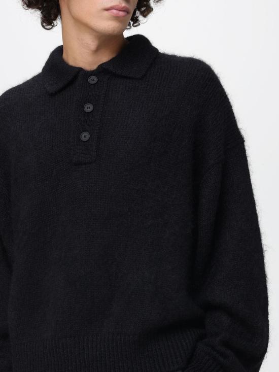 25FW 스튜디오 니콜슨 폴로 티셔츠 DUNESN1493 Black - STUDIO NICHOLSON