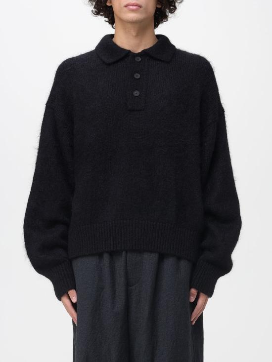 25FW 스튜디오 니콜슨 폴로 티셔츠 DUNESN1493 Black