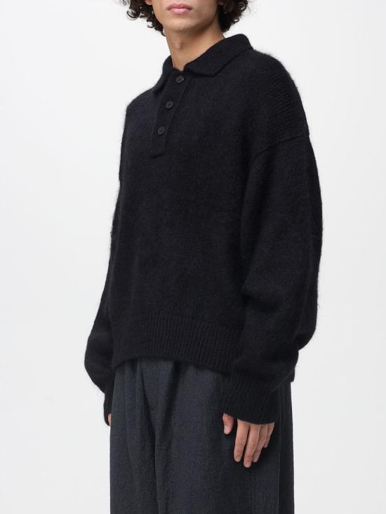 25FW 스튜디오 니콜슨 폴로 티셔츠 DUNESN1493 Black - STUDIO NICHOLSON