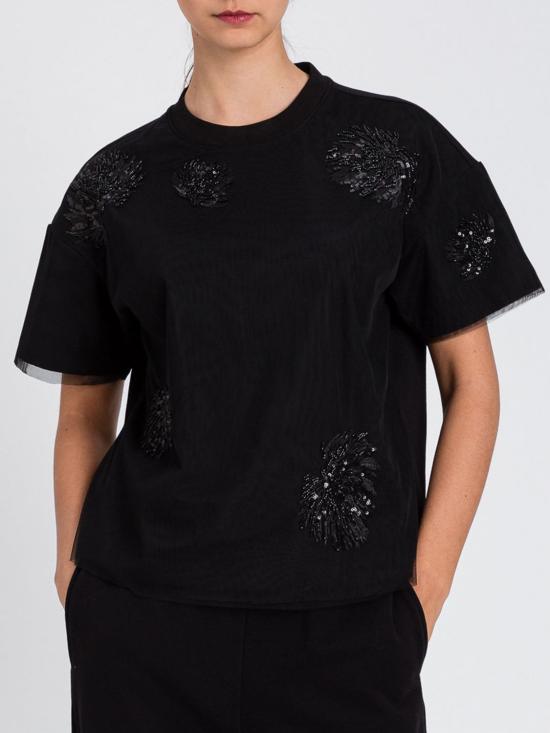 25FW 액티튜드 트윈세트 반팔 티셔츠 252AT2150 00006 Black