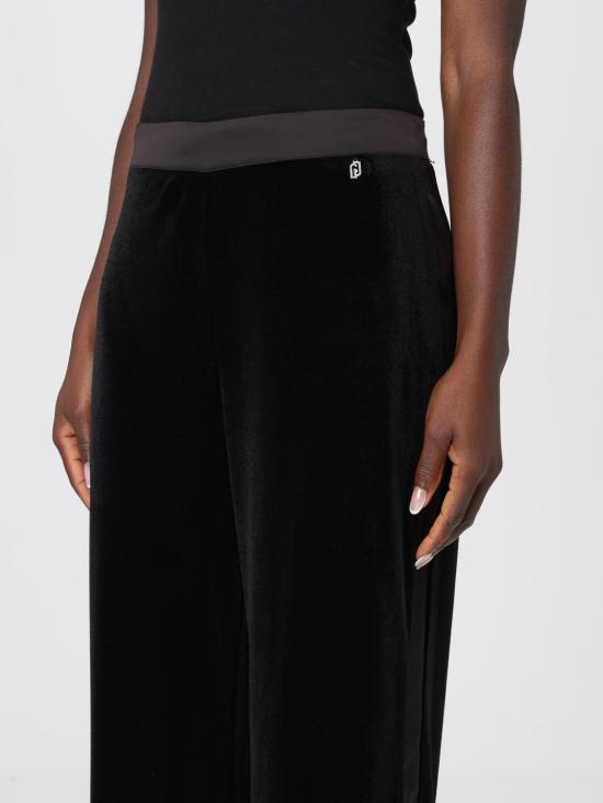 25FW 리우조 스트레이트 팬츠 MF5467J4952 22222 Black - LIU JO