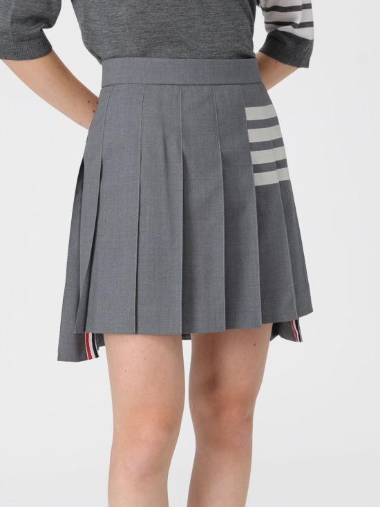 25FW 톰브라운 미디 스커트 FGC402V06146 035 Grey - THOM BROWNE