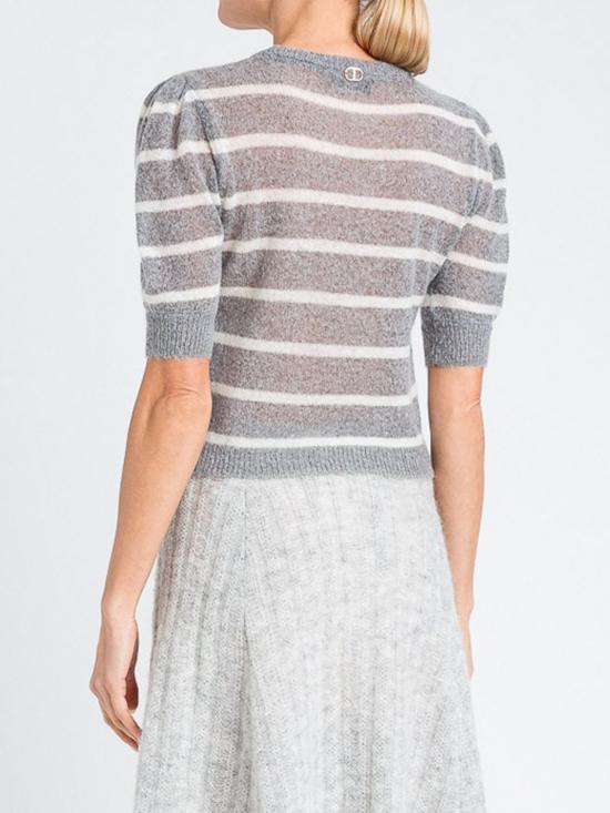 25FW 트윈셋 반팔 티셔츠 252TP3251 12756 Grey - TWINSET