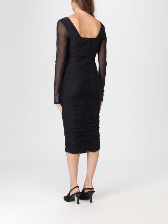 25FW 마 데 마가리타스 롱 원피스 MMABW01350 PTTN0045 NE01 Black - MAR DE MARGARITAS