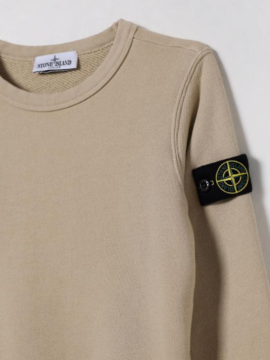 25FW [키즈] 스톤 아일랜드 풀오버 6100019S0045 V0155 Sand - STONE ISLAND