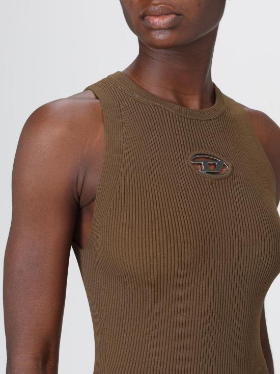 25FW 디젤 롱 원피스 A174490DLAX 5FP Brown - DIESEL