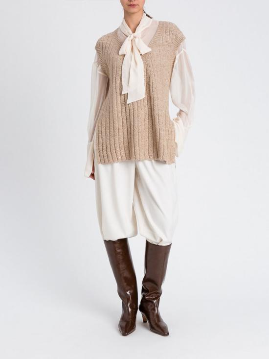 25FW 액티튜드 트윈세트 블라우스 252AT2210 12610 Sand - ACTITUDE TWINSET