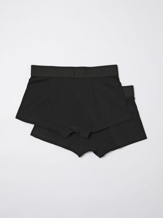 25FW 베르사체 로고 인타르시아 복서 팬츠 10209851A14783 1B000 Black - VERSACE