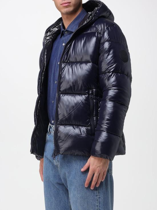 25FW 세이브더덕 숏패딩 D31280MLOVE21 90010 Blue - SAVE THE DUCK