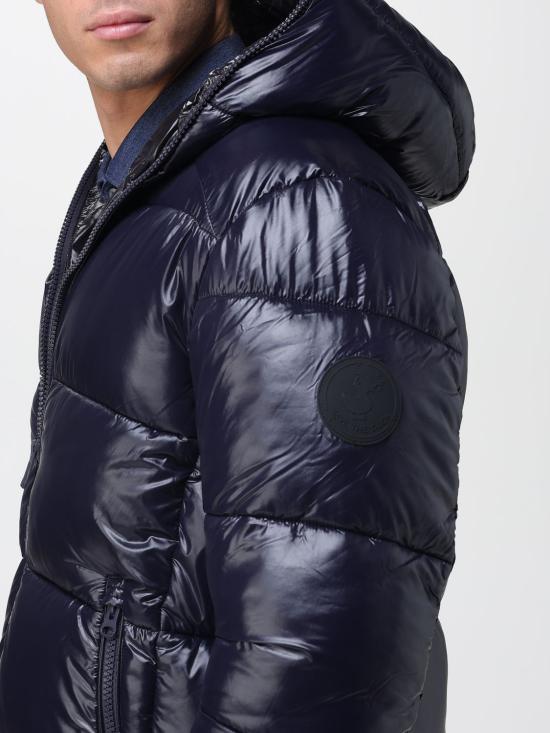 25FW 세이브더덕 숏패딩 D31280MLOVE21 90010 Blue - SAVE THE DUCK