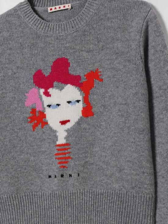 25FW [키즈] 마르니 풀오버 M01499M00VT 0M923 Grey - MARNI