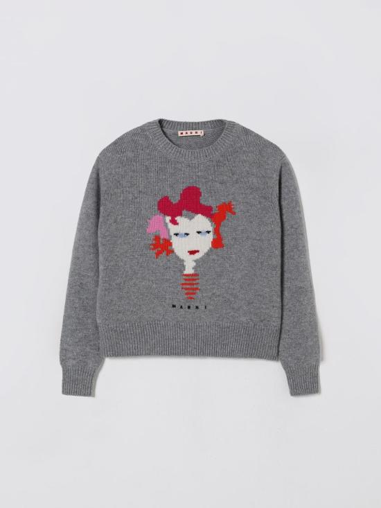 25FW [키즈] 마르니 풀오버 M01499M00VT 0M923 Grey