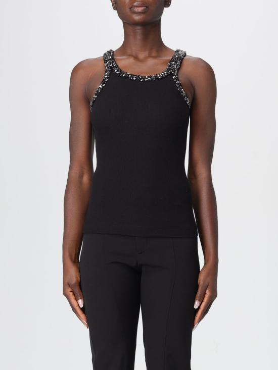 25FW 핑코 반팔 티셔츠 104109A2TM Z99 Black