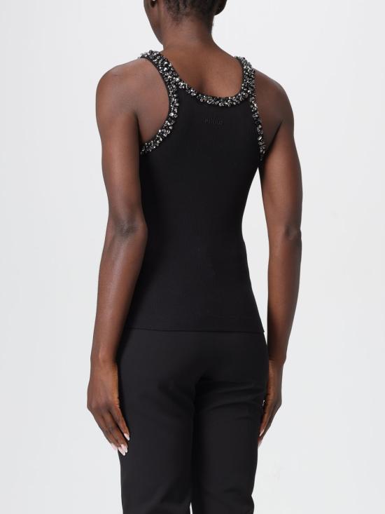 25FW 핑코 반팔 티셔츠 104109A2TM Z99 Black - PINKO