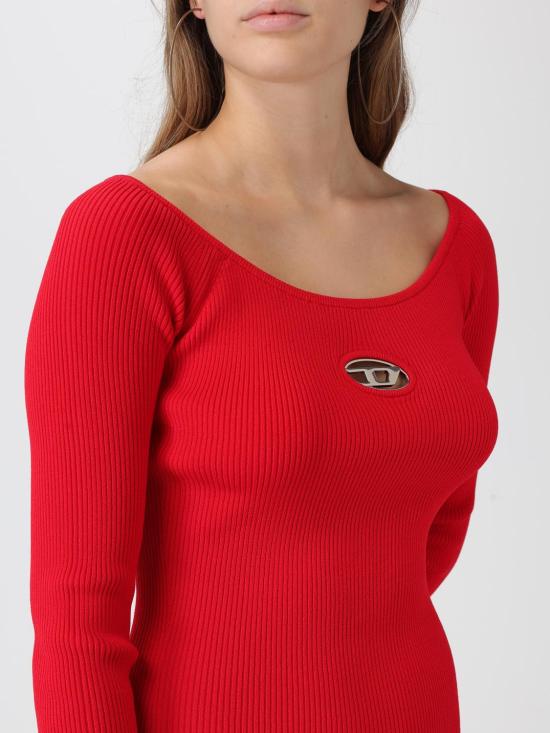 25FW 디젤 롱 원피스 A141880DLAX 42A Red - DIESEL