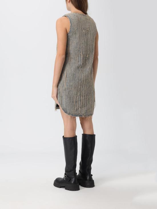 25FW 디젤 롱 원피스 A190480CMBZ 01 Blue - DIESEL