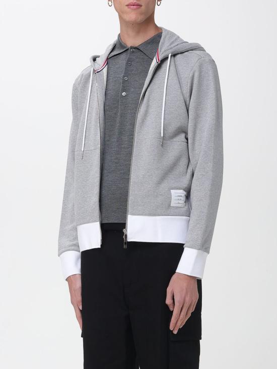 25FW 톰브라운 긴팔 티셔츠 MJT517A055 055 Grey - THOM BROWNE