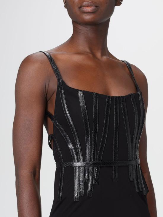 25FW 디스퀘어드2 롱 원피스 S72CV0670S24588 900 Black - DSQUARED2