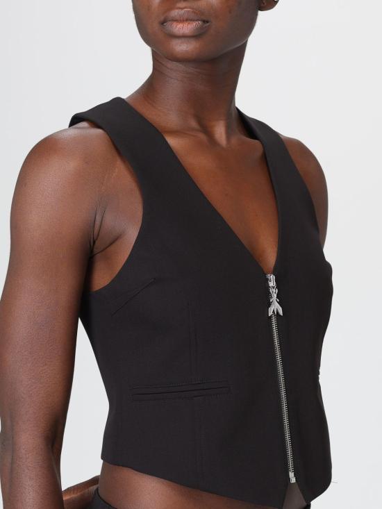 25FW 파트리지아페페 베스트 2C1652A498 K103 Black - PATRIZIA PEPE