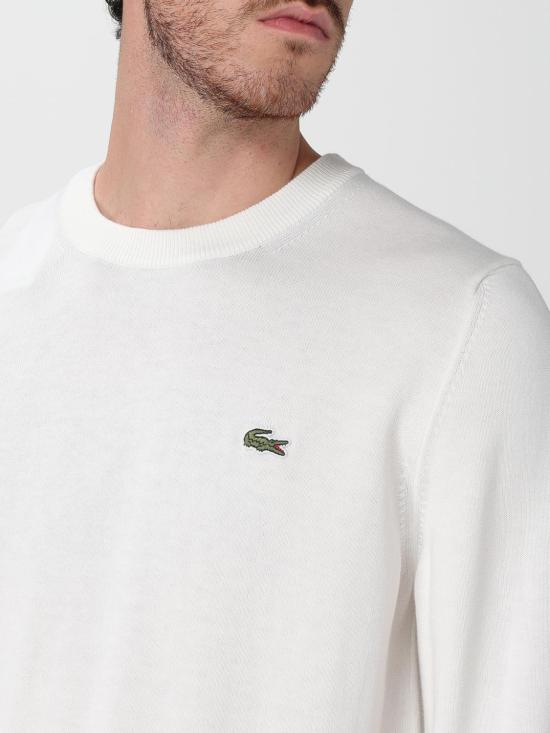 25FW 라코스테 스웨터 AH0128 70V White - LACOSTE