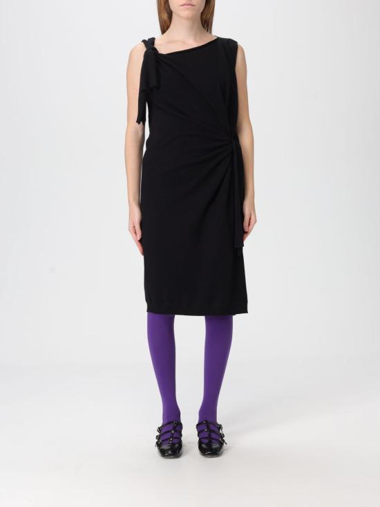 25FW 모스키노 롱 원피스 252D048154000 555 Black