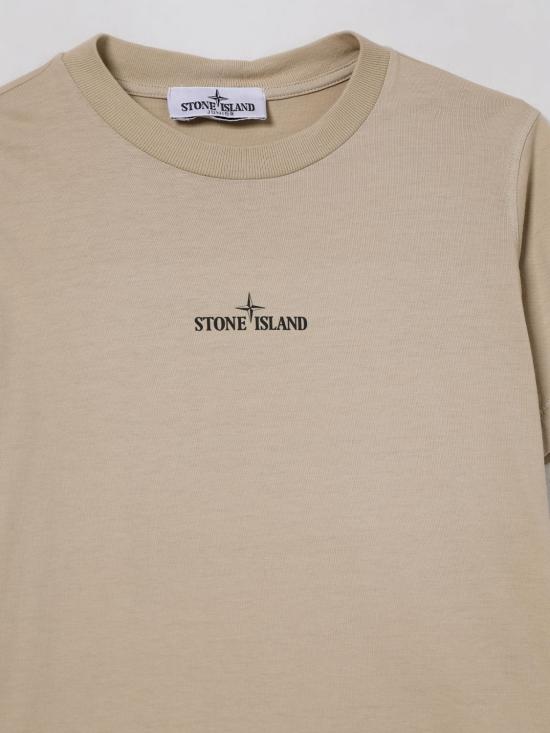 25FW [키즈] 스톤 아일랜드 티셔츠 2100010S0261 V0095 Sand - STONE ISLAND