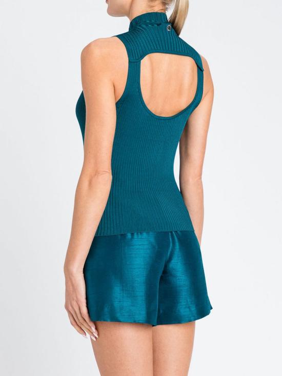 25FW 액티튜드 트윈세트 민소매 티셔츠 252AP3142 12557 Green - ACTITUDE TWINSET