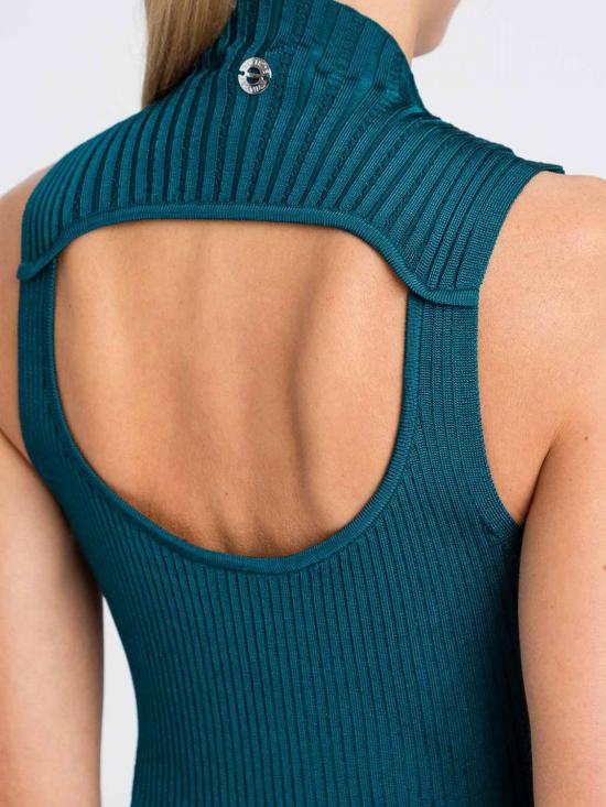 25FW 액티튜드 트윈세트 민소매 티셔츠 252AP3142 12557 Green - ACTITUDE TWINSET