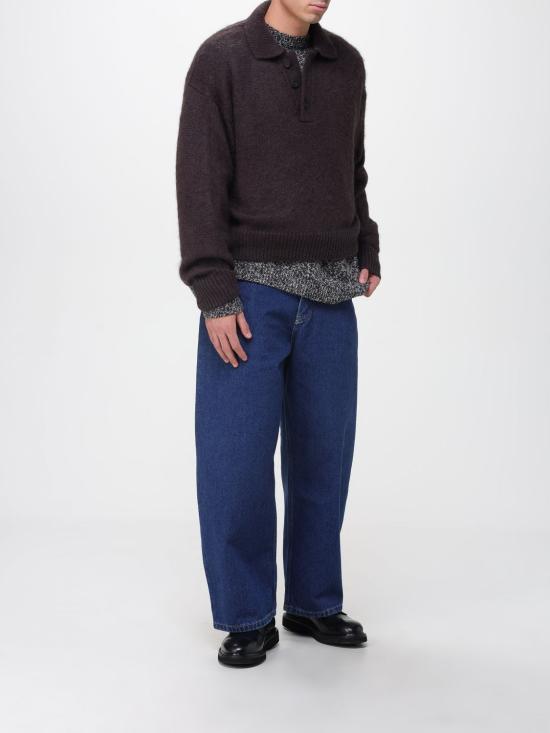 25FW 스튜디오 니콜슨 스웨터 HEMYLSNM377 NAVYMOULINE Grey - STUDIO NICHOLSON