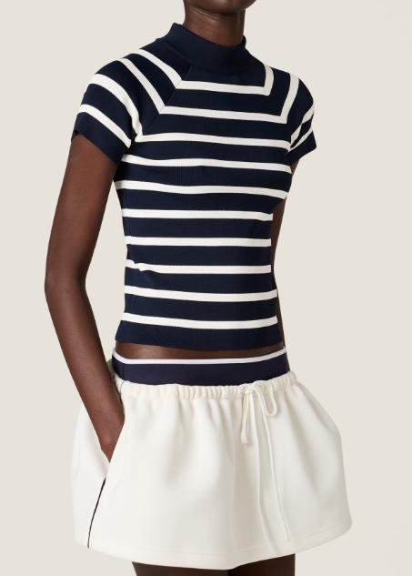 25FW 미우미우 터틀넥 MMR441SOOO17NC F0761 BLEU NATURALE