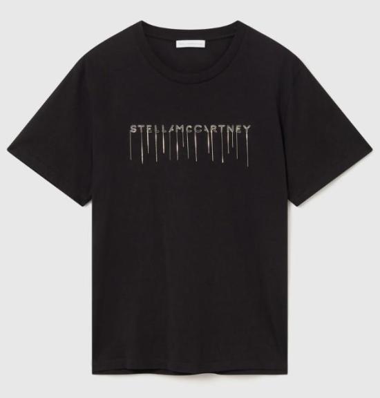 25FW 스텔라 맥카트니 반팔 티셔츠 6J01583SQA13 1000 BLACK