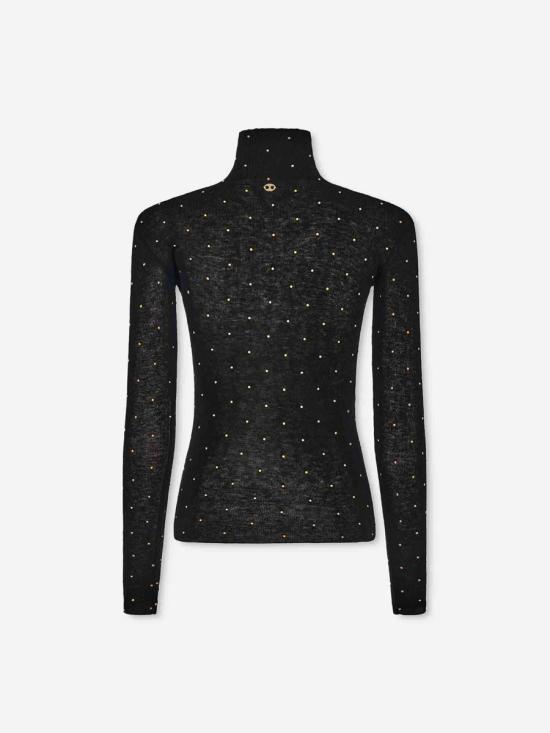 25FW 파코라반 터틀넥 25HMPU058ML0322 P001BLACK Black - PACO RABANNE