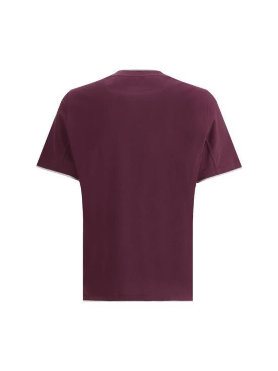 25FW 브루넬로 쿠치넬리 반팔 티셔츠 M0B137427 CTF75 PURPLE - BRUNELLO CUCINELLI